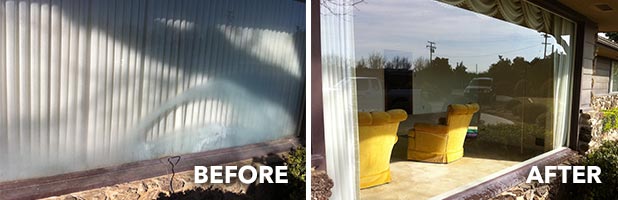 hard water stain removal windows glass restoration 